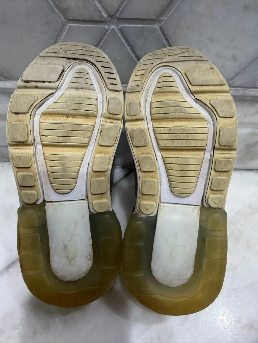 Size 12 Kids Nike Air Max White Sneaker Shoes